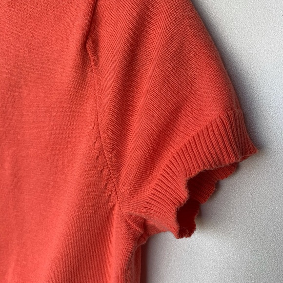 COPY - XS, George, coral short sleeve cardigan - Picture 4 of 6
